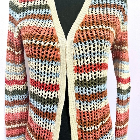 Sky and Sparrow multicolor Cardigan Sweater medium - Picture 4 of 8